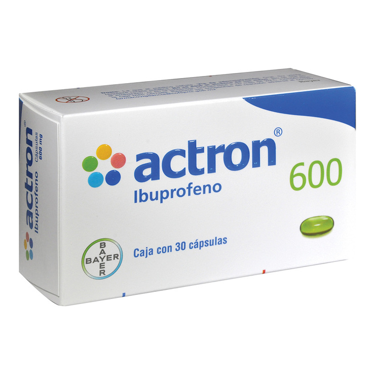 Actron 600mg 30 Cápsulas — Imagen 2 de 2