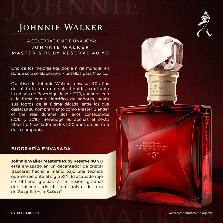 Whisky Johnnie Walker Master's Ruby Reserve 700ml — Imagen 3 de 4