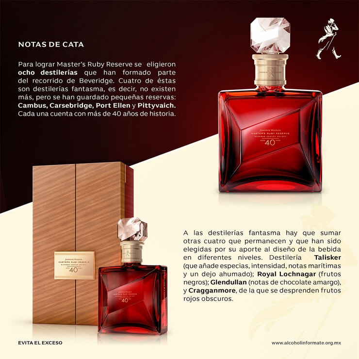 Whisky Johnnie Walker Master's Ruby Reserve 700ml — Imagen 4 de 4