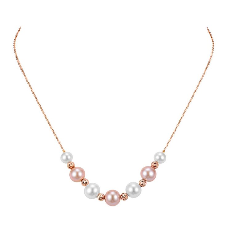 Collar de Perla, Oro Rosa de 14K — Imagen 2 de 4