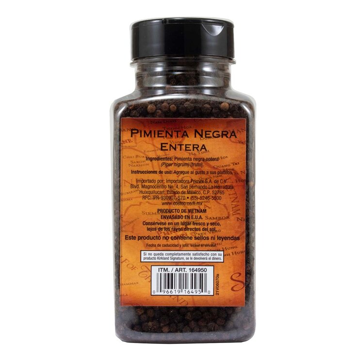 Kirkland Signature Pimienta Negra Entera 399 g — Imagen 2 de 2