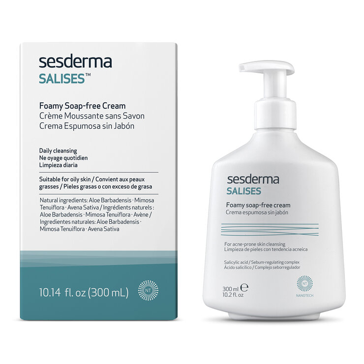 Sesderma Salises Crema Espumosa Facial y Corporal para Piel Grasa 300 ml — Imagen 2 de 3