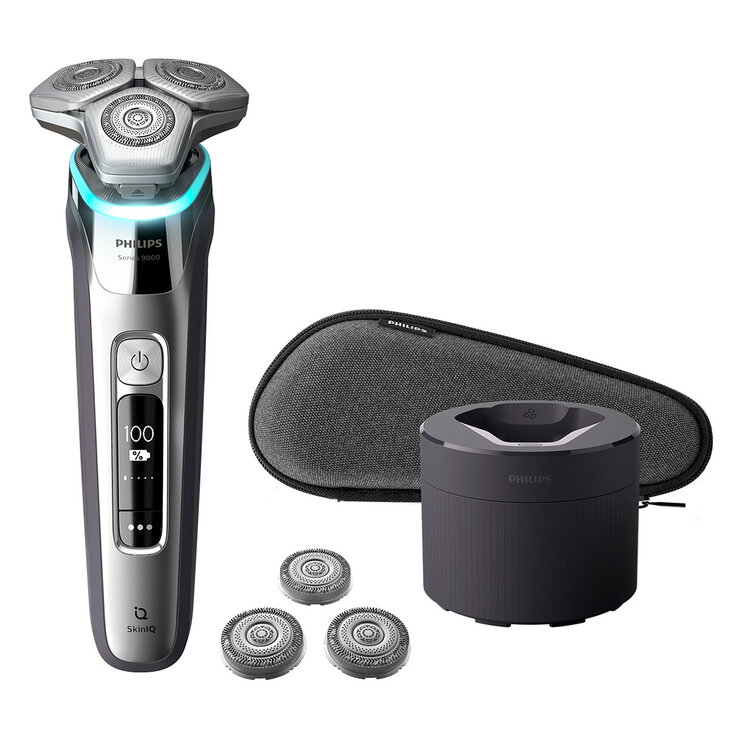 Philips, Rasuradora Eléctrica en Húmedo y Seco con Tecnología SkinIQ y Cabezales De Repuesto Series 9000   — Imagen 1 de 4