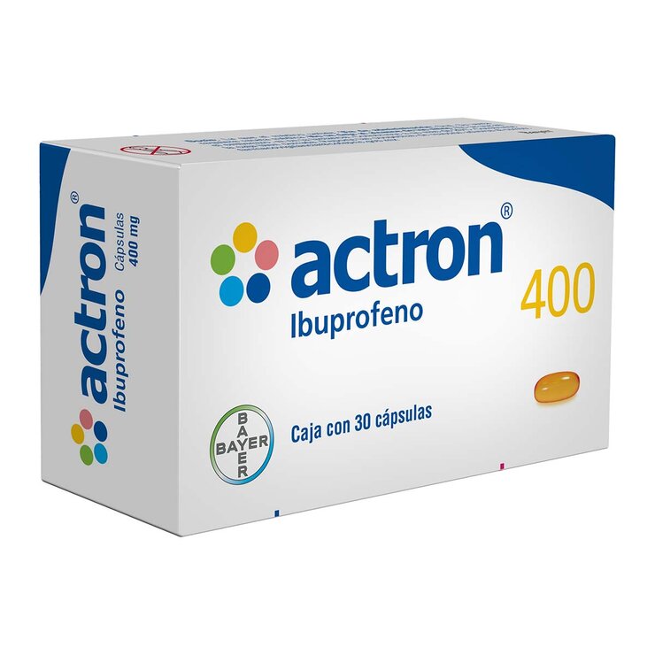 Actron 400mg 30 Cápsulas — Imagen 2 de 2
