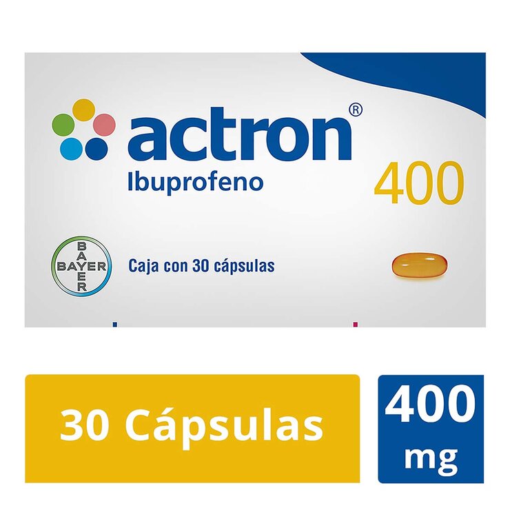 Actron 400mg 30 Cápsulas — Imagen 1 de 2