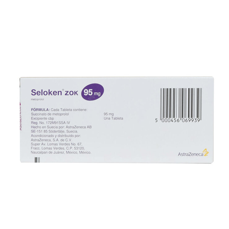 Seloken Zok 95mg 30 Grageas  — Imagen 3 de 3