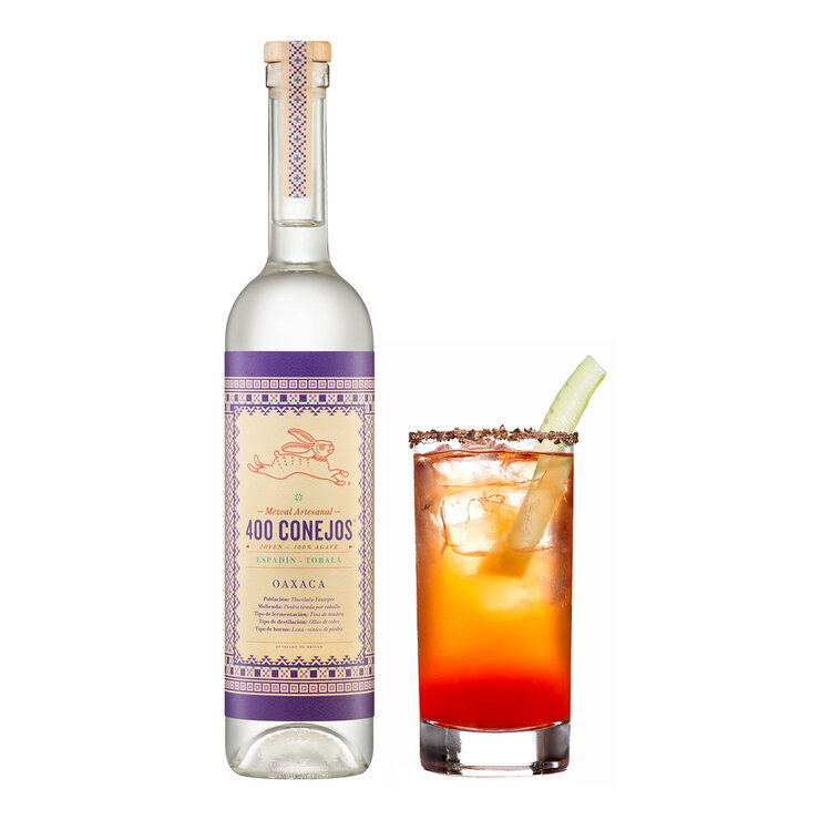 Mezcal 400 Conejos Espadín Tobalá 750 ml — Imagen 2 de 2