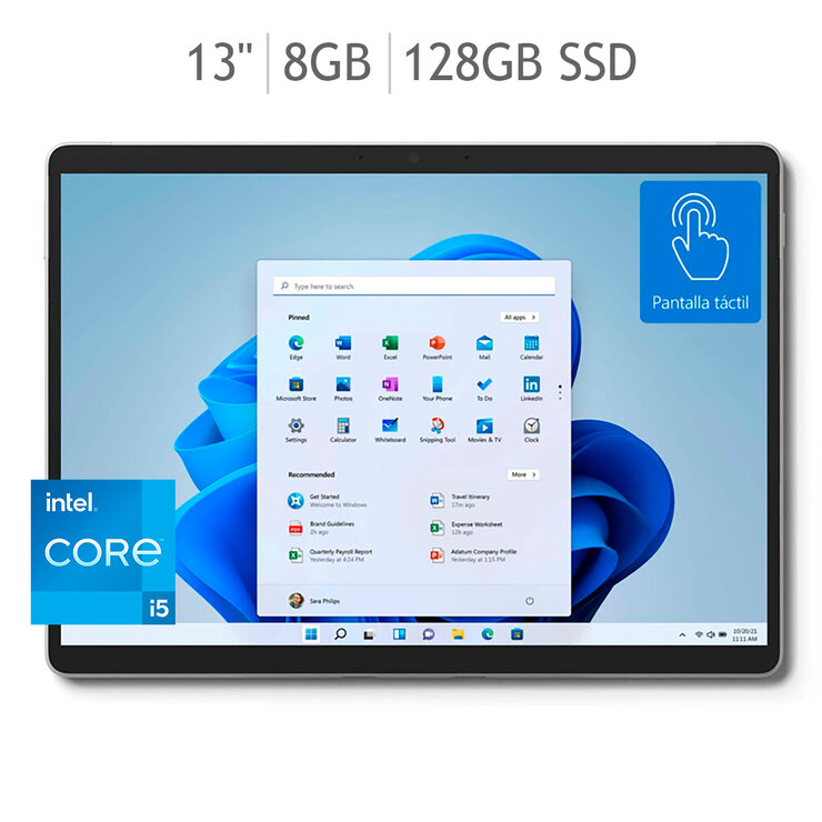 Microsoft Surface Laptop Pro 8 13" Intel® Core™ i5-1135G7 8GB 128GB SSD — Imagen 1 de 4