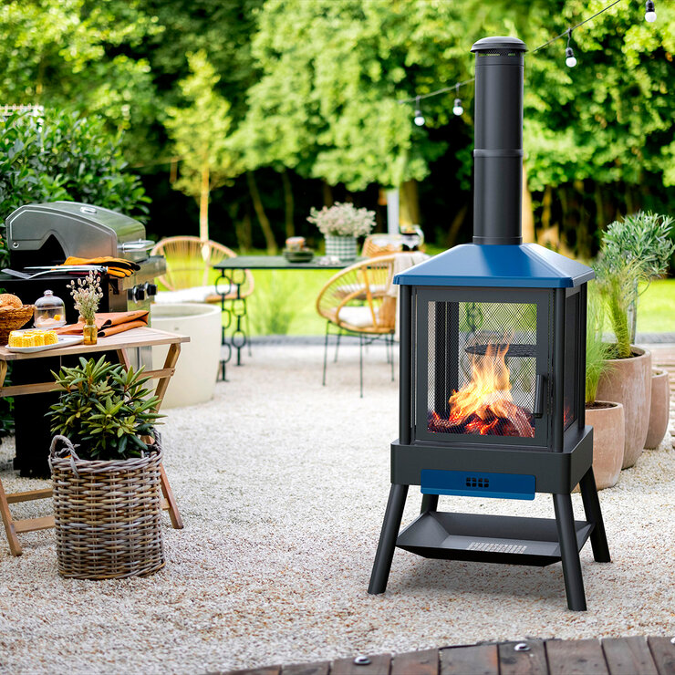 Hello Outdoors ,Chimenea De Cubo Para Exteriores — Imagen 1 de 4