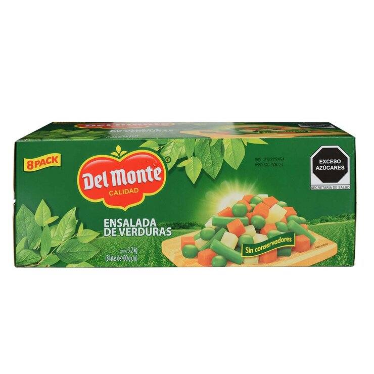 Del Monte Ensalada De Verduras 8 pzas 400 g