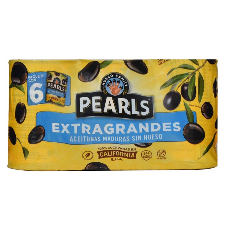 Pearls Aceitunas Negras Extra Grandes 6 pzas de 170 g — Imagen 2 de 2