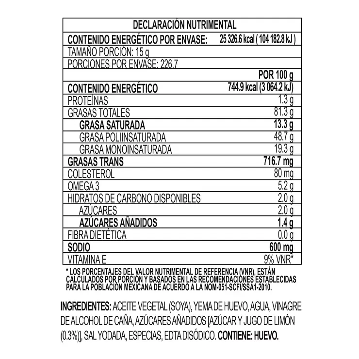 Mccormick Mayonesa con Límón 3.4 kg — Imagen 3 de 4