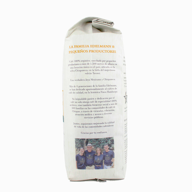  ﻿The Coffee Farmer's Co-op Café  Joya de Chiapas 100% Orgánico Tostado Oscuro Grano Entero 1 Kg — Imagen 4 de 4