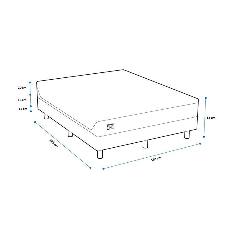 Tempur One + Box Queen Size — Imagen 3 de 4
