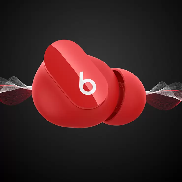Beats Studio Buds Rojo Audífonos Inalámbricos con Cancelación de Ruido — Imagen 4 de 4