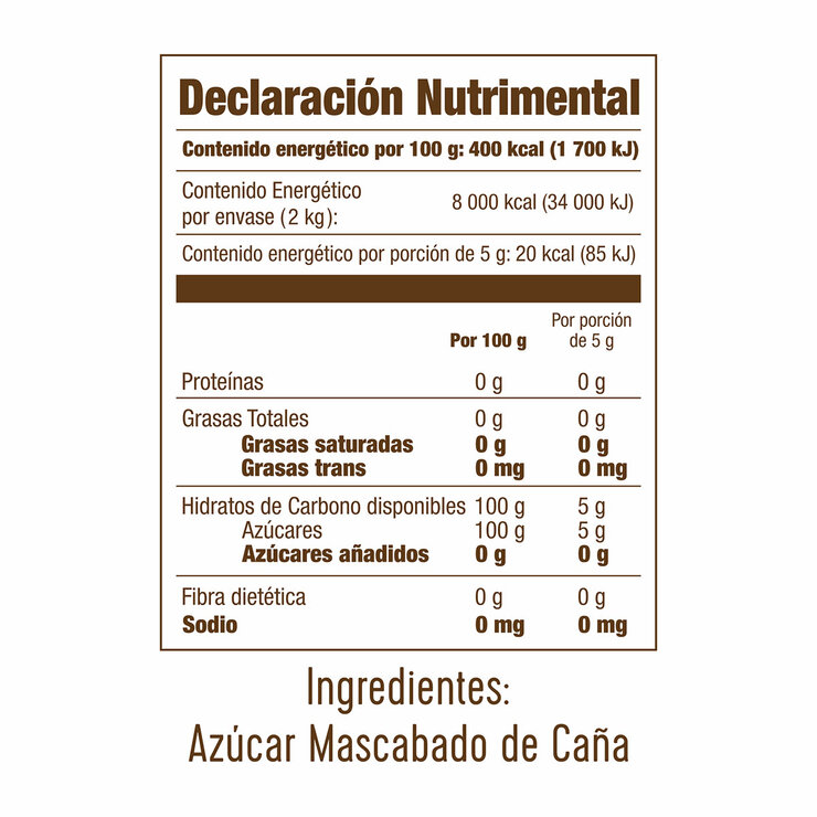 Zulka Azucar Mascabado 2 kg — Imagen 4 de 4