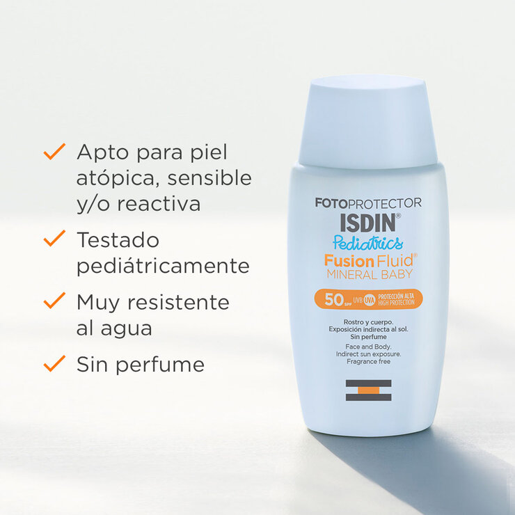 Isdin Fotoprotector Mineral Baby Pediátrico FPS 50 50ml — Imagen 3 de 4