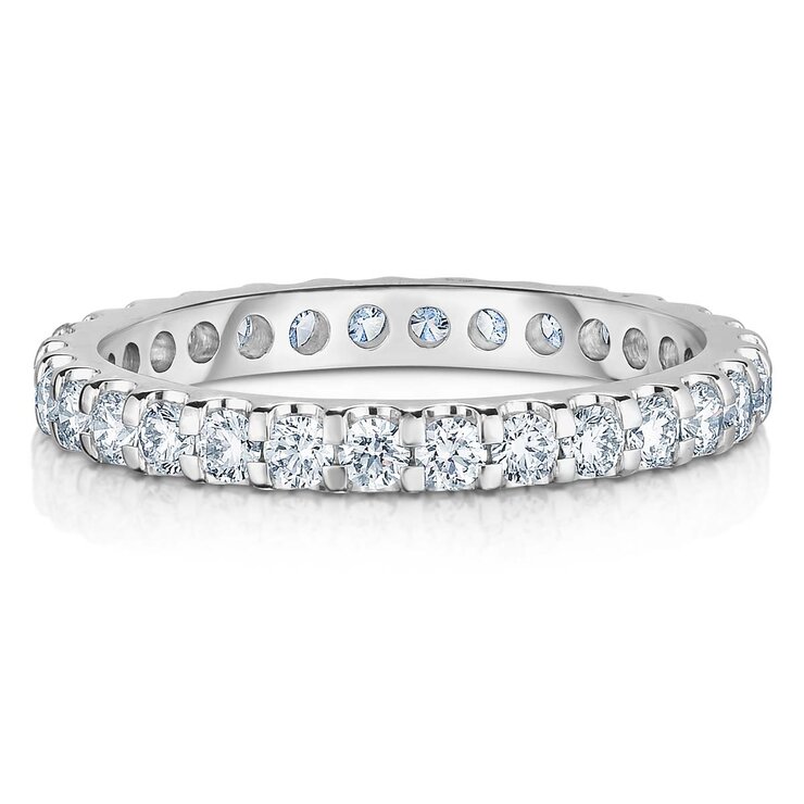 Anillo Eternidad de Platino con Diamantes 1.00ctw — Imagen 1 de 3