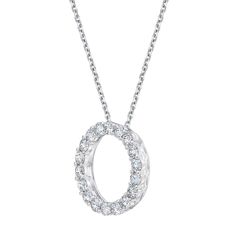 1.50ctw, Collar de Diamantes, Oro Blanco de 14K — Imagen 2 de 4