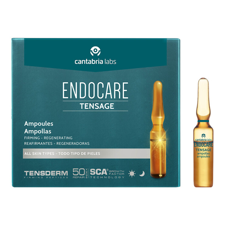 Cantabria Endocare Tensage Ampolletas Regeneradoras Reafirmantes 10 Ampolletas de 2ml c/u — Imagen 1 de 3