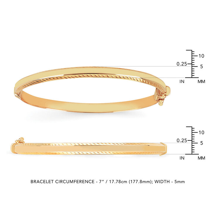 Brazalete, Oro Amarillo de 14k — Imagen 3 de 4