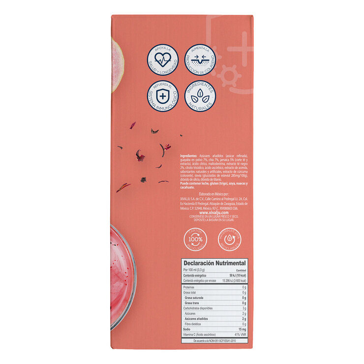Zaaté Inmuno Tea Té Negro Guayaba Jamaica con Vitamina C y Acerola 1 kg — Imagen 3 de 4