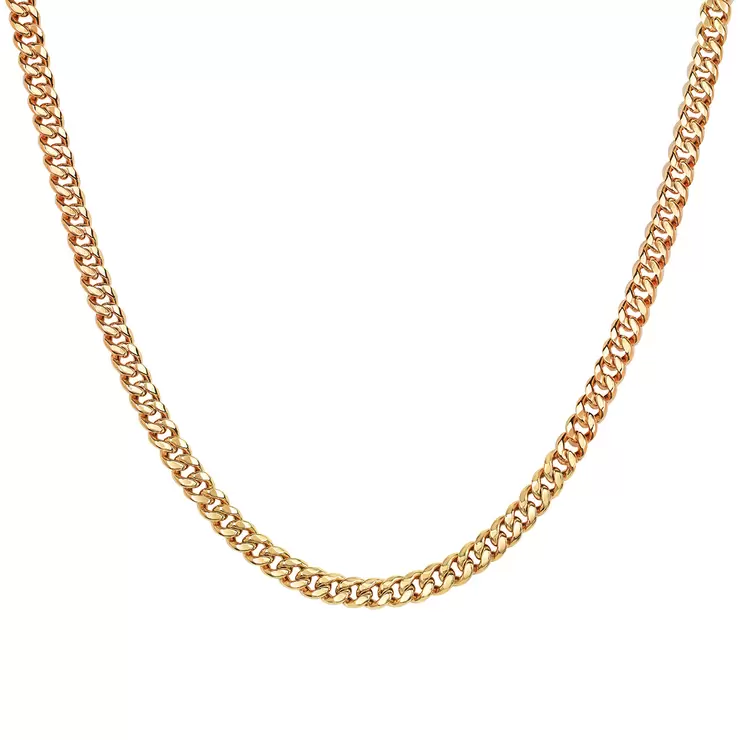 Cadena, Curb Link, 50.8cm, Oro Italiano de 14K — Imagen 1 de 4