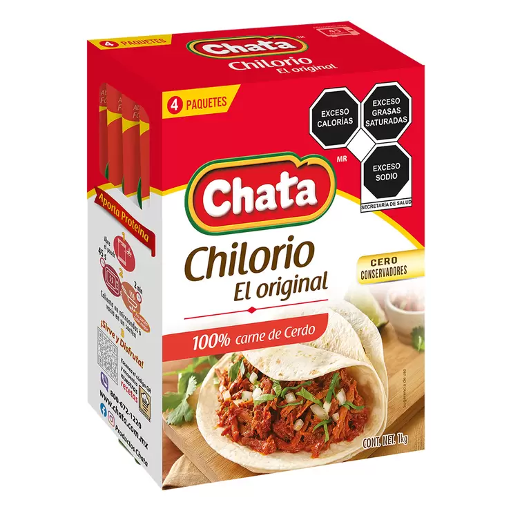 Chata Chilorio de Cerdo 4 sobres de 250 g