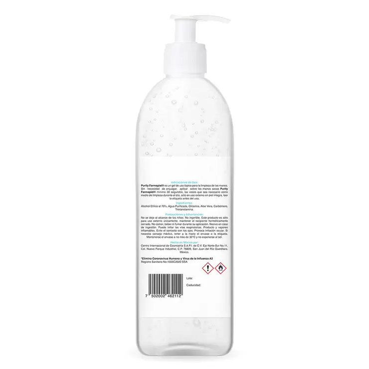 Purity Gel Antiséptico 6 pzas de 1 l — Imagen 3 de 3