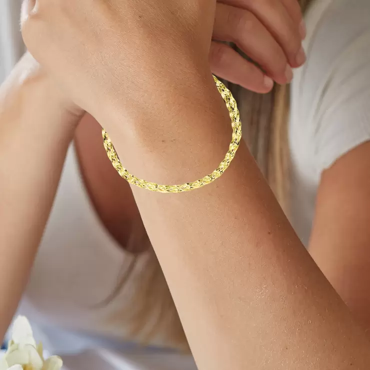 Pulsera, Oro Amarillo de 14K — Imagen 3 de 3