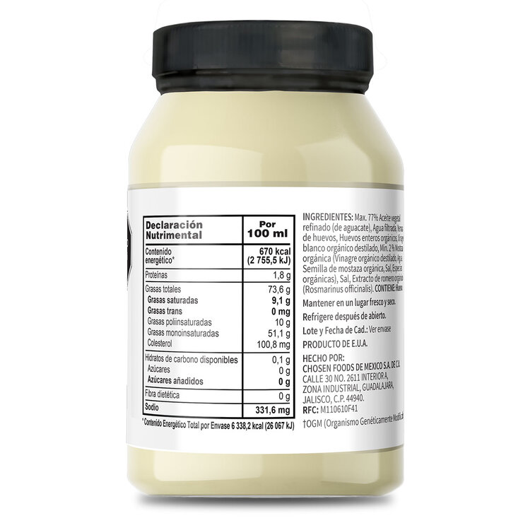 Chosen Foods Avocado Mayo 946 ml — Imagen 2 de 4