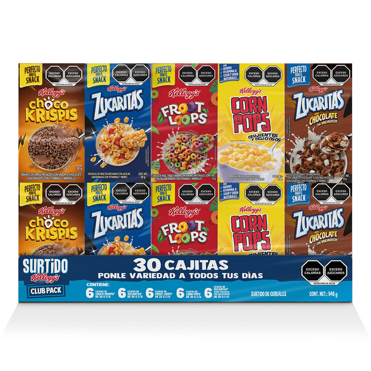Kellogg's Surtido de Cereales 30 pzas — Imagen 1 de 3