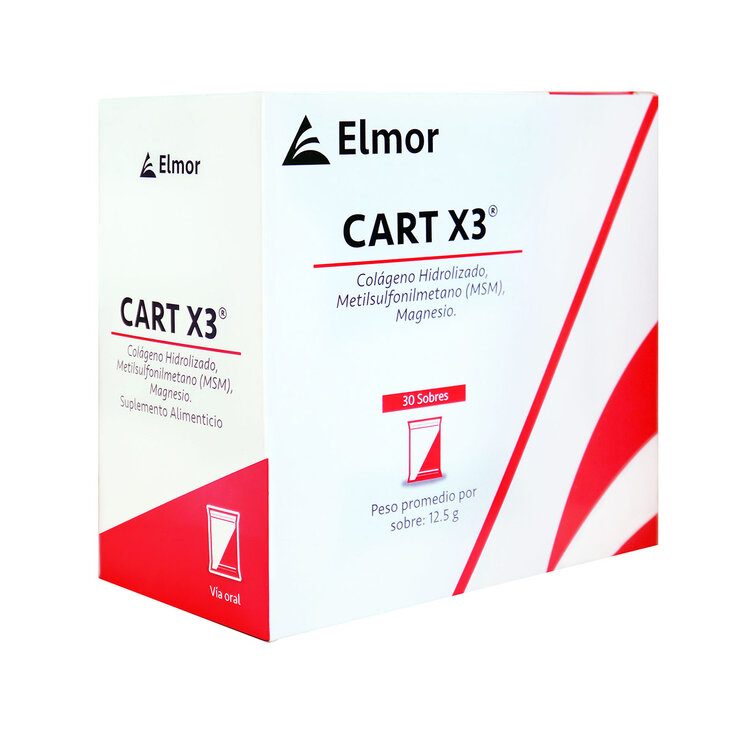 CART X3 Colágeno Hidrolizado, MSM Y Magnesio 12.5g 30 Sobres — Imagen 3 de 3