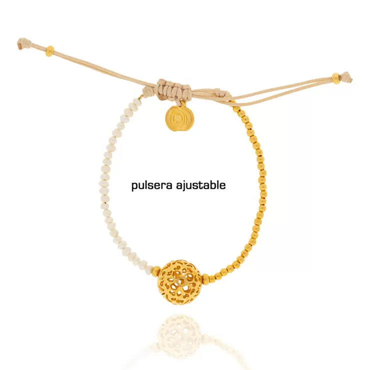 Ablime, Juego de Pulsera y Collar, Colección Mándalas, con Perlas de Río — Imagen 2 de 4