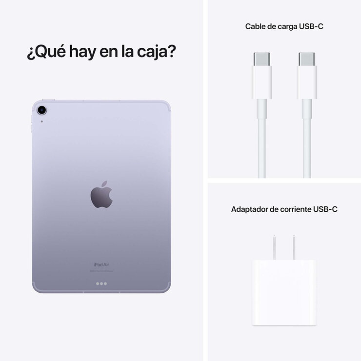 Apple iPad Air 10.9" Wi-Fi + Celular 256GB Púrpura — Imagen 3 de 4
