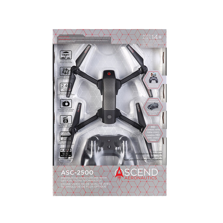  Ascend Aeronautics ASC-2500 Premium HD Video Dron con tecnología de flujo óptico — Imagen 1 de 4