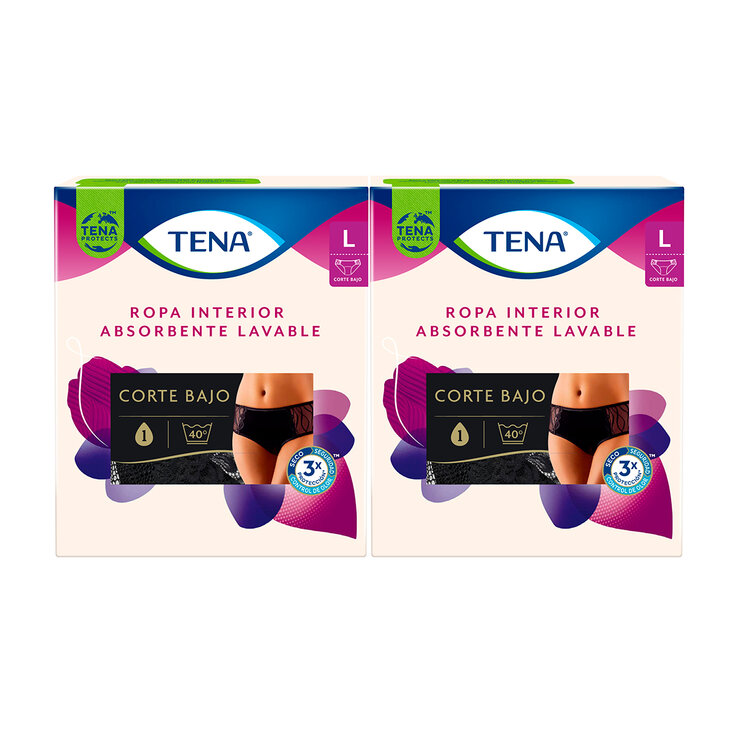 Tena Ropa Interior Reusable Corte Bajo Grande 2 pzas — Imagen 1 de 4