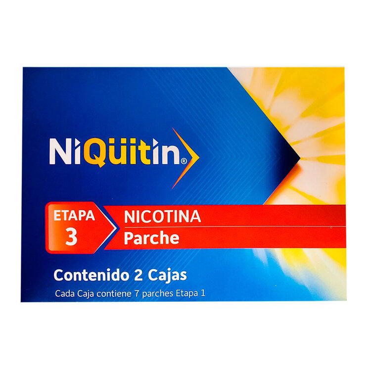 Niquitin Etapa 3 Nicotina Parche 2 Cajas — Imagen 1 de 3