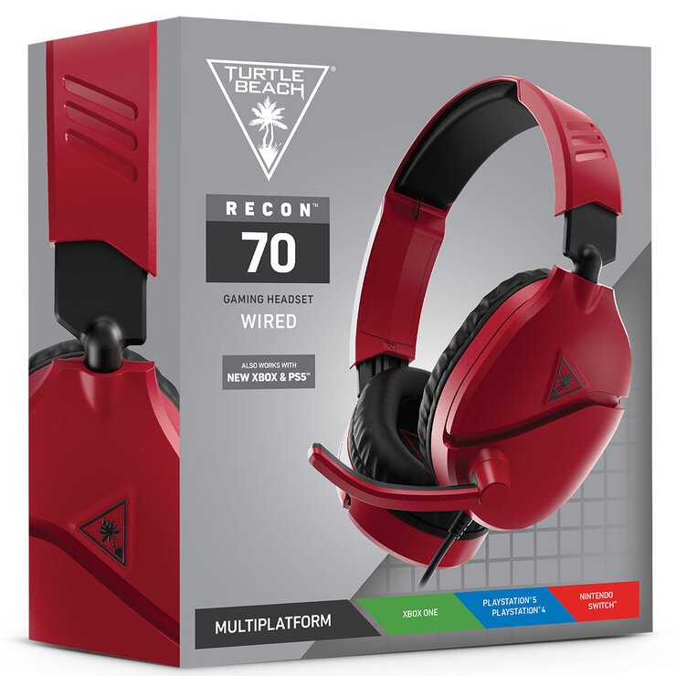 Turtle Beach Audífonos Recon 70P Rojos para PS4/PS5 — Imagen 4 de 4