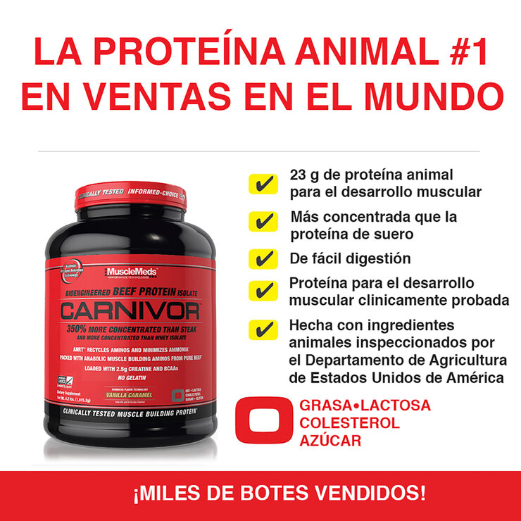 Carnivor Proteina Sabor Vainilla 1.9 kg — Imagen 2 de 2