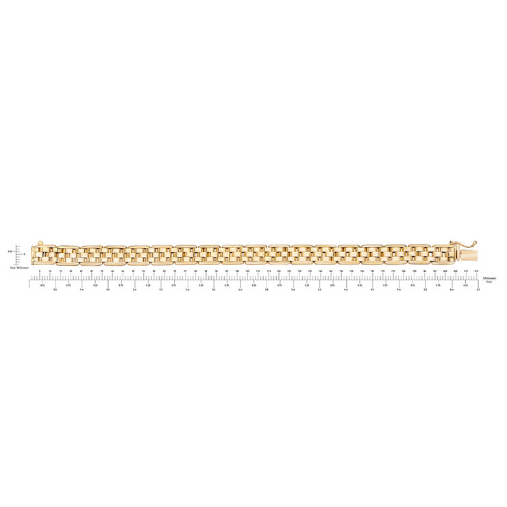 Pulsera para Caballero, 21.59cm, Oro Italiano de 14kt — Imagen 4 de 4