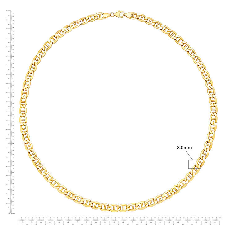 Cadena para Caballero, 55.88cm, Oro Amarillo de 14kt — Imagen 4 de 4