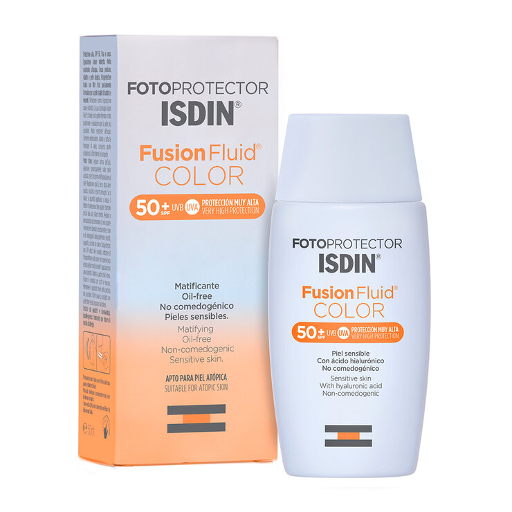 Isdin Fotoprotecor  Fusion Fluid FPS 50+ con color 50ml — Imagen 3 de 4