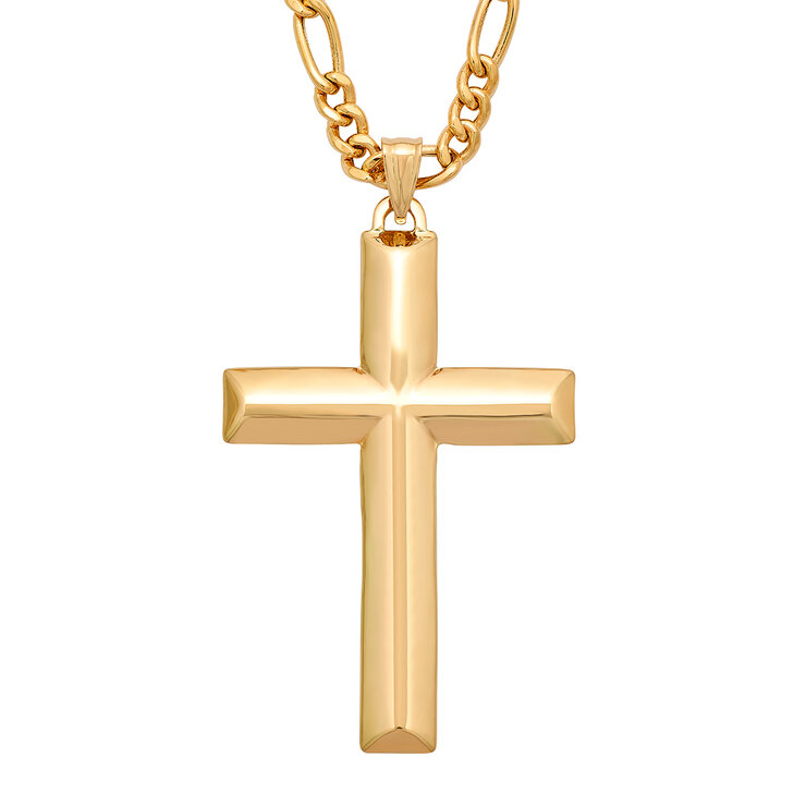 Collar con Dije de Cruz, Oro Amarillo de 14K — Imagen 2 de 4