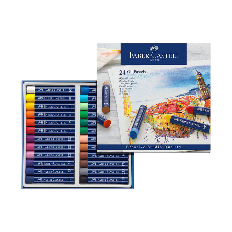 Faber-Castell Tizas Color Pastel Grasas con 24 Piezas — Imagen 1 de 3