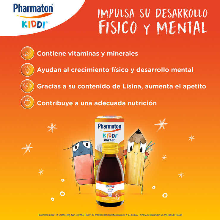 Pharmaton Kiddi Multivitamínico Jarabe 100 ml — Imagen 2 de 3