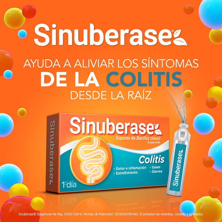 Sinuberase Colitis 4 Billones de Probióticos 20 Ampolletas — Imagen 2 de 4