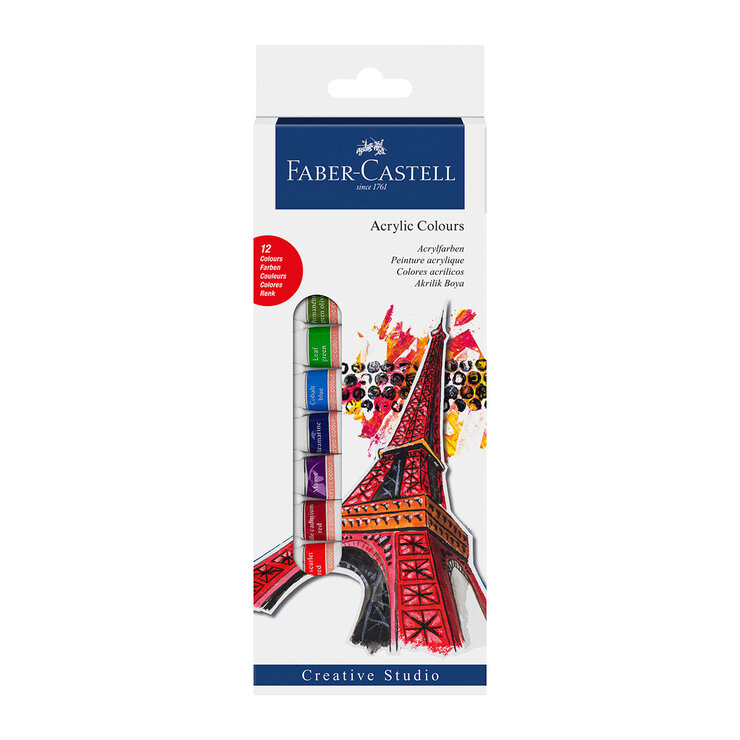 Faber-Castell Colores Acrílicos con 12 Piezas — Imagen 1 de 2