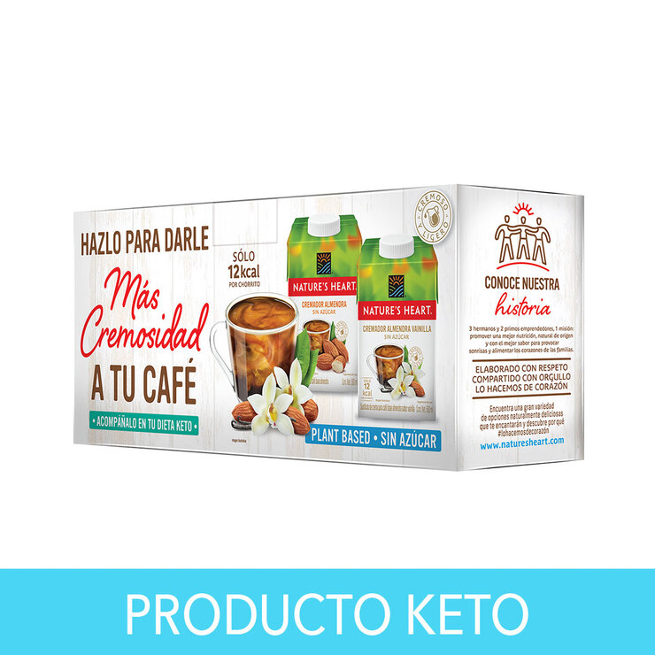 Nature´s Heart Cremadores Almendra Keto 4 pzas de 500 ml — Imagen 1 de 4