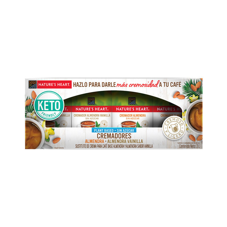 Nature´s Heart Cremadores Almendra Keto 4 pzas de 500 ml — Imagen 2 de 4